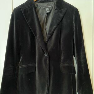 New York & Company Black Velvet Jacket